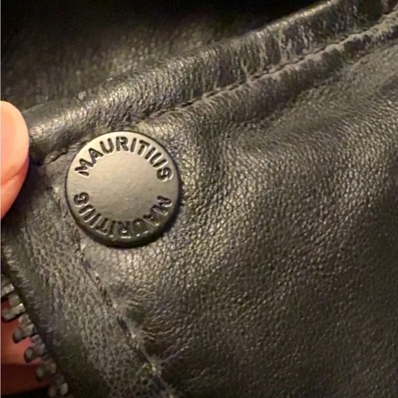 Free People Embroidered Black Leather Moto Jacket with Fringe - Floral Detail - Picture 11 of 13